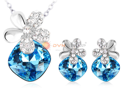 Rhodium Plated | Gemstone Pendant Sets